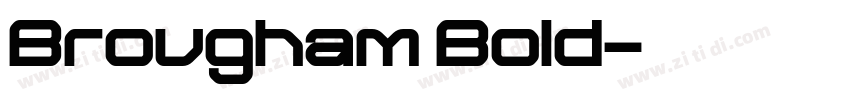 Brougham Bold字体转换